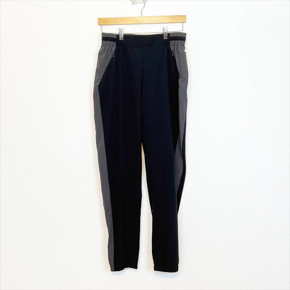 Fabletics Windsor Jogger Sweatpants Black Gray Medium - Picture 2 of 8